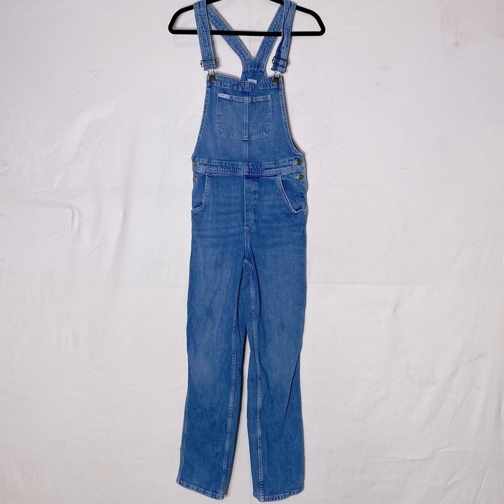 Lee & H&M Blue Denim Overalls 16 Festival Western Utility